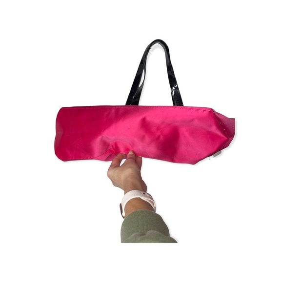 VICTORIA’S SECRET Pink Vintage Tote with Rhinestone Lettering - Picture 4 of 6